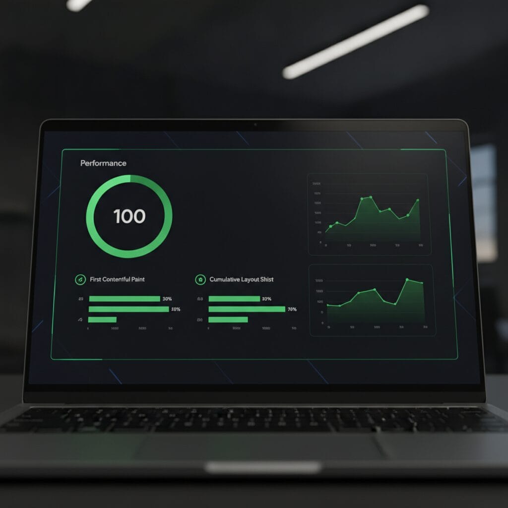 Core Web Vitals — wskaźniki wydajności Google LCP INP CLS
